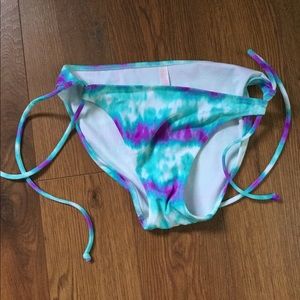 Victoria’s Secret Tie Dye Bikini Bottom M Aqua New